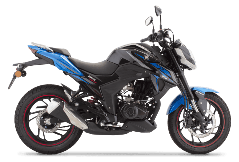 moto cor DR 160 (PRETA/AZUL)